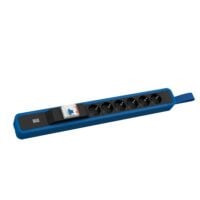 Bachmann Steckdosenleiste 6-fach bl 2m 35° 350.314 IP20 FI-Schalter 1,5qmm