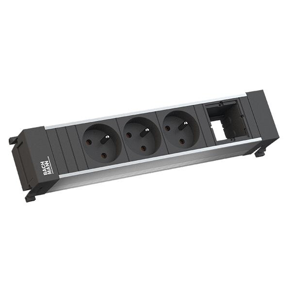 Bachmann Bachmann Steckdosenleiste alu 0,2m 35° 916.0621 IP00 1,5qmm