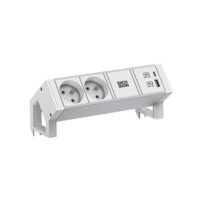 Bachmann Steckdosenleiste /2-fach weiß 1xUSB 937.408 0,2m 35° IP20