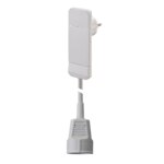 Bachmann Netzanschlussleitung 1,5m weiß 933.013 3x1,5qmm IP20 Flachstecker PVC