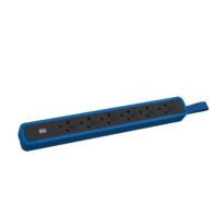 Bachmann Steckdosenleiste 6-fach bl 2m 45° 350.335 IP20 1,5qmm