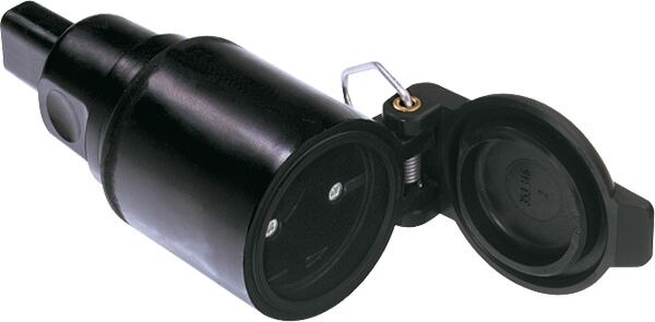 Bachmann Bachmann Flachkabelkupplung Gummi IP20 740.003 ger schwarz Schraubkl