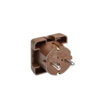 Bachmann Schutzkontaktstecker 16A 250V 911.470 Kunststoff IP20 br rechtw