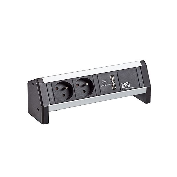 Bachmann Bachmann Steckdosenleiste alu 35° IP20 902.068
