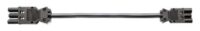 Bachmann Verbindungskabel 3-polig H05VV-F schwarz 375.127 1,5qmm L1500mm