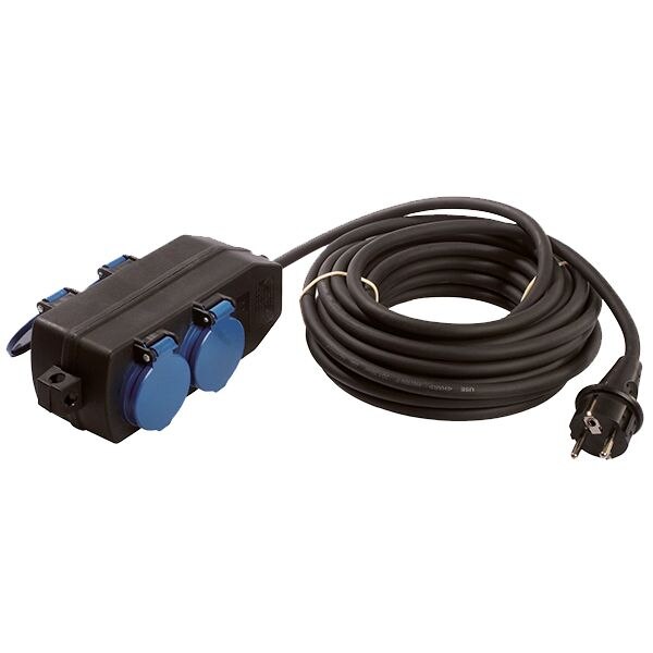 Bachmann Bachmann Steckdosenleiste 4-fach schwarz 10m IP44 349.044 1,5qmm