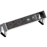 Bachmann Steckdosenleiste 2-fach weiß 1xUSB 902.231 35° IP20