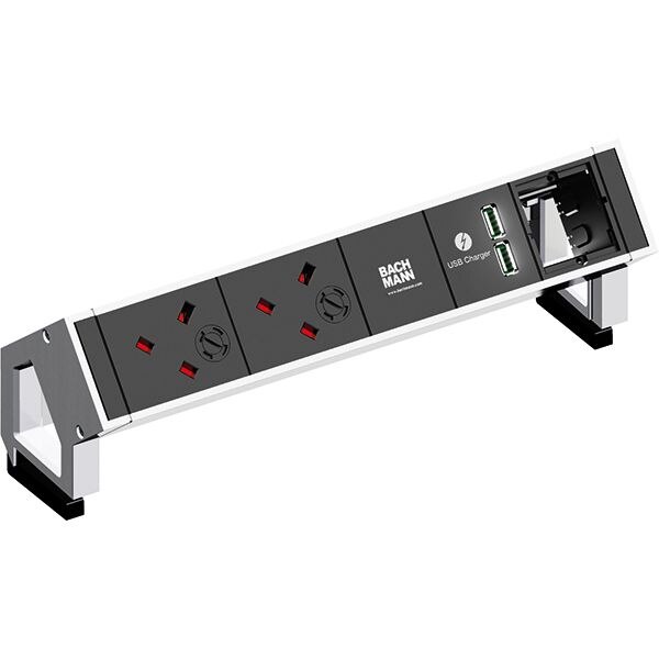 Bachmann Bachmann Steckdosenleiste 2-fach weiß 1xUSB 902.231 35° IP20
