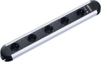 Bachmann Steckdosenleiste 5-fach schwarz 1,75m PRIMO 331.032 35° IP20 1,5qmm