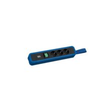 Bachmann Steckdosenleiste 3-fach bl 2m 35° 350.315 mit Ein/Aus IP20 1,5qmm
