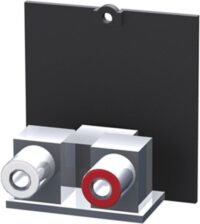 Bachmann Zentralplatte Klinke 1-fach schwarz 917.023 Schraubbefestigung