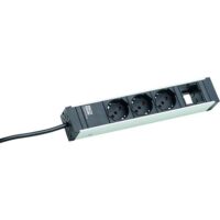 Bachmann Steckdosenleiste 3-fach alu 3m IP20 922.096 1,5qmm