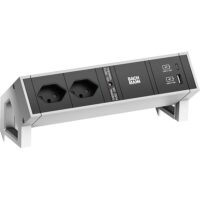 Bachmann Steckdosenleiste alu 2xUSB 0,2m 902.907 IP20 1,5qmm