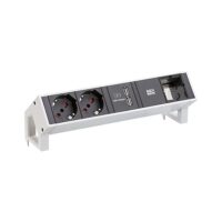 Bachmann Steckdosenleiste 2-fach weiß 1xUSB 902.272 0,2m IP20 1,5qmm