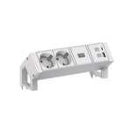 Bachmann Steckdosenleiste 2/f weiß 1xUSB 937.402 0,2m 35° IP20