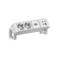 Bachmann Steckdosenleiste 2/f weiß 1xUSB 937.402 0,2m 35° IP20