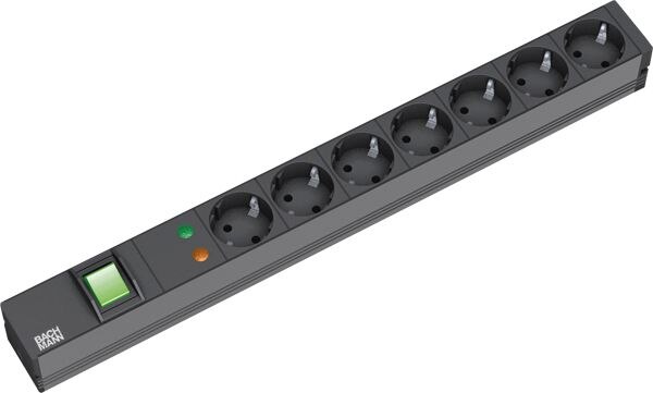 Bachmann Bachmann Steckdosenleiste 19 7Steckd 333.535 230V LED schaltbar