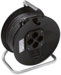 Bachmann Kabeltrommel Kunststoff 25m H05RR-F 395.180 3x1,5mm IP20 4xSteckdosen