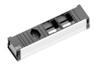 Bachmann Steckdosenleiste 3-fach schwarz 0,1m CONI 912.016 IP20 1,5qmm