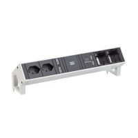 Bachmann Steckdosenleiste 2-fach weiß 1xUSB 902.230 0,2m 90° IP20 1,5qmm