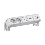 Bachmann Steckdosenleiste /2-fach weiß 1xUSB 937.410 mit Ein/Aus 0,2m 35° IP20