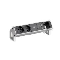 Bachmann Steckdosenleiste Edelstahl 1xUSB 35° 902.432 0,2m IP20 1,5qmm
