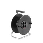 Bachmann Kabeltrommel Kunststoff ohne Kabel IP20 396.181 4xSteckdosen Tragerahm