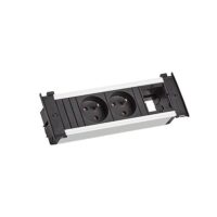 Bachmann Steckdosenleiste 2-fach schwarz 0,2m 35° KAPSA 927.055 1,5qmm