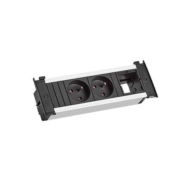 Bachmann Bachmann Steckdosenleiste 2-fach schwarz 0,2m 35° KAPSA 927.055 1,5qmm