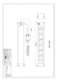 Bachmann Multi-Tischsteckdose EB 6Steckd 916.1134 alu Aluminium