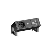 Bachmann Steckdosenleiste schwarz 0,2m 35° 902.706 IP20 1,5qmm