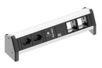 Bachmann Steckdosenleiste schwarz 2xUSB 90° 902.0161 IP20