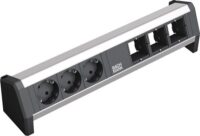 Bachmann Steckdosenleiste 3/3-fach schwarz 35° DESK 902.002 IP20