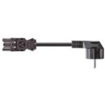 Bachmann Geräteanschlussleitung 3-polig schwarz 375.003 H05VV-F 1,5qmm L3000mm