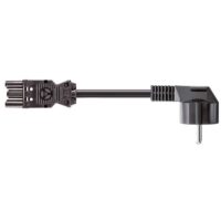 Bachmann Geräteanschlussleitung 3-polig schwarz 375.003 H05VV-F 1,5qmm L3000mm