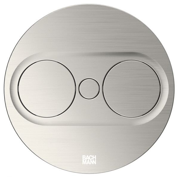 Bachmann Bachmann Steckdose 2-fach Edelstahl matt Einb mit BS TWIST 946.000 Klappdeckel IP20