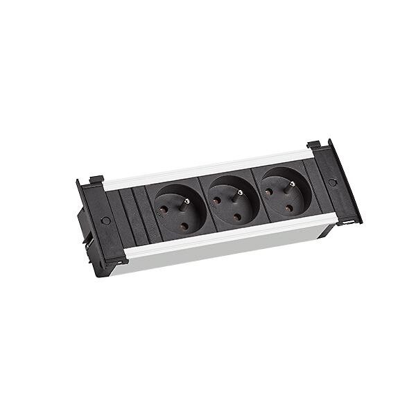 Bachmann Bachmann Steckdosenleiste 3-fach schwarz 0,2m 35° KAPSA 927.053 1,5qmm