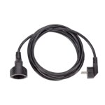 Bachmann Netzanschlussleitung 2m 16A schwarz 341.184 3x1,5qmm IP20 Schutzkontakt-Kuppl PVC