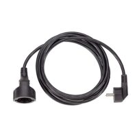 Bachmann Netzanschlussleitung 2m 16A schwarz 341.184 3x1,5qmm IP20 Schutzkontakt-Kuppl PVC