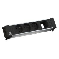 Bachmann Steckdosenleiste 1-fach schwarz 35° IP20 CONFERENCE 909.011
