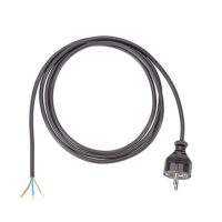 Bachmann Netzanschlussleitung 2m 10A schwarz 312.174 3x0,75qmm IP20 Aderendh 0-70°C