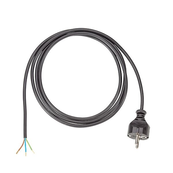 Bachmann Bachmann Netzanschlussleitung 2m 10A schwarz 312.174 3x0,75qmm IP20 Aderendh 0-70°C