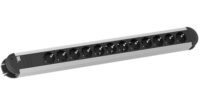 Bachmann Steckdosenleiste 12-fach schwarz 1,75m PRIMO 331.012 35° IP20 1,5qmm