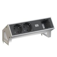 Bachmann Steckdosenleiste 1/1-fach schwarz 0,2m 902.203 35° IP20 1,5qmm