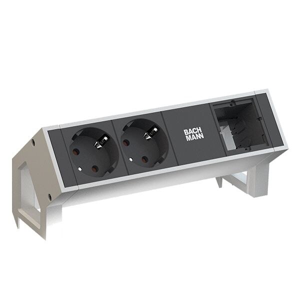 Bachmann Bachmann Steckdosenleiste 1/1-fach schwarz 0,2m 902.203 35° IP20 1,5qmm