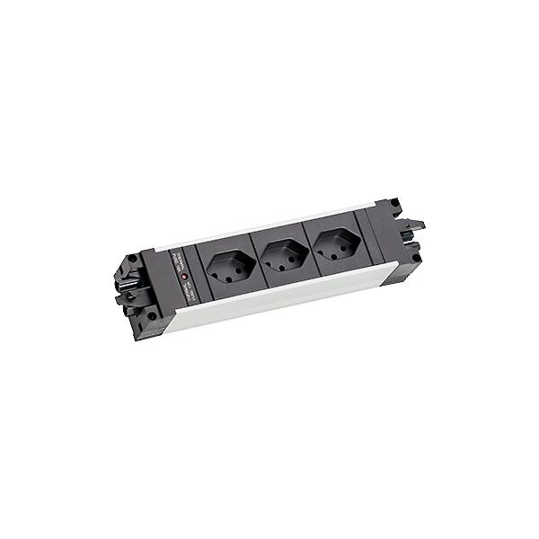 Bachmann Bachmann Steckdosenleiste 3-fach alu 90° STEP 906.1086 IP20