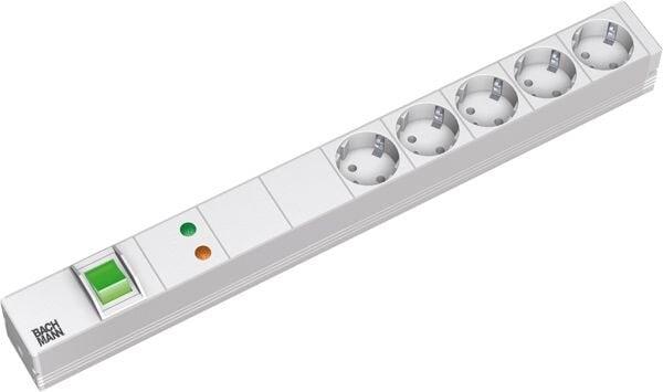 Bachmann Steckdosenleiste 19 1HE 230V 333.403 5Steckd LED Netzentstör