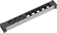 Bachmann Steckdosenleiste 3/5-fach schwarz 35° CONFERENCE 909.006 IP20