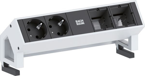 Bachmann Bachmann Steckdosenleiste 1-fach schwarz 0,2m 35° 902.211 IP20 1,5qmm