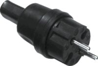 Bachmann Flachstecker 16A 250V Gummi schwarz 740.002 IP20 ger